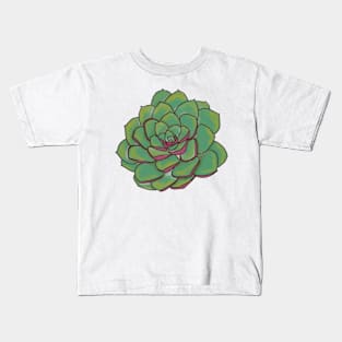 Jade Rose Succulent Kids T-Shirt